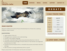 Tablet Screenshot of masjidassaffat.com
